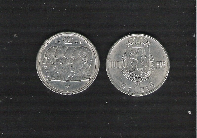 100 francs en argent Type 4 Kings - 1949 VL, Enlèvement ou Envoi, Argent, Monnaie en vrac, Argent