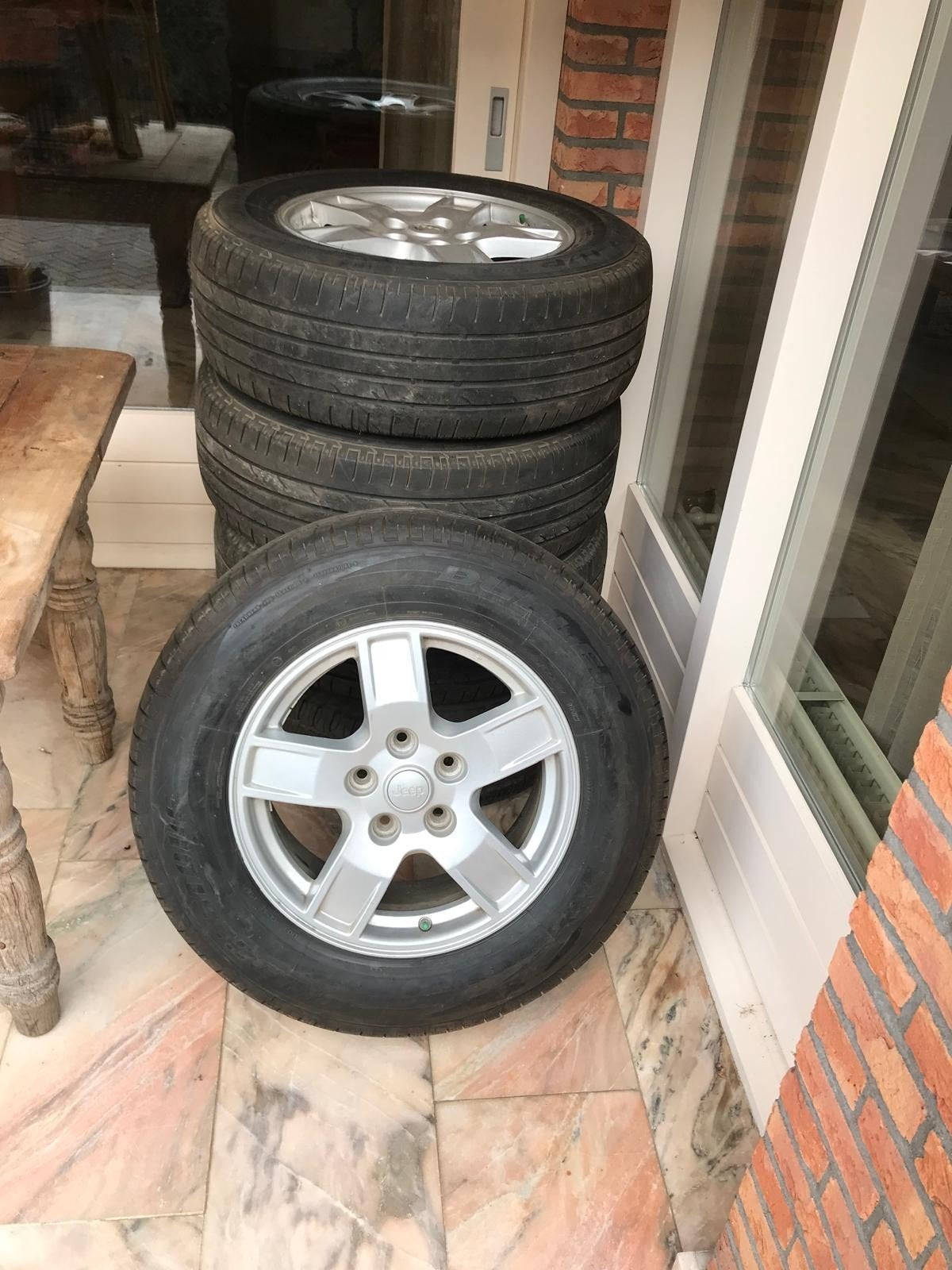 jeep cherokee, grand cherokee velgen 2002/2008, Auto-onderdelen, Ophalen, Band(en)