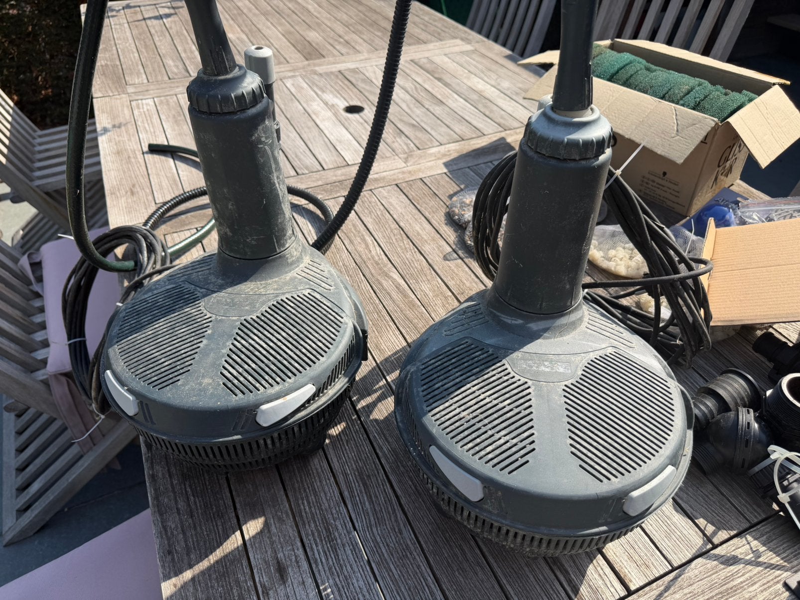 Easyclear 9000 vijverfilter 2 stuks, Jardin & Terrasse, Accessoires pour étangs, Utilisé, Filtre de bassin, Enlèvement