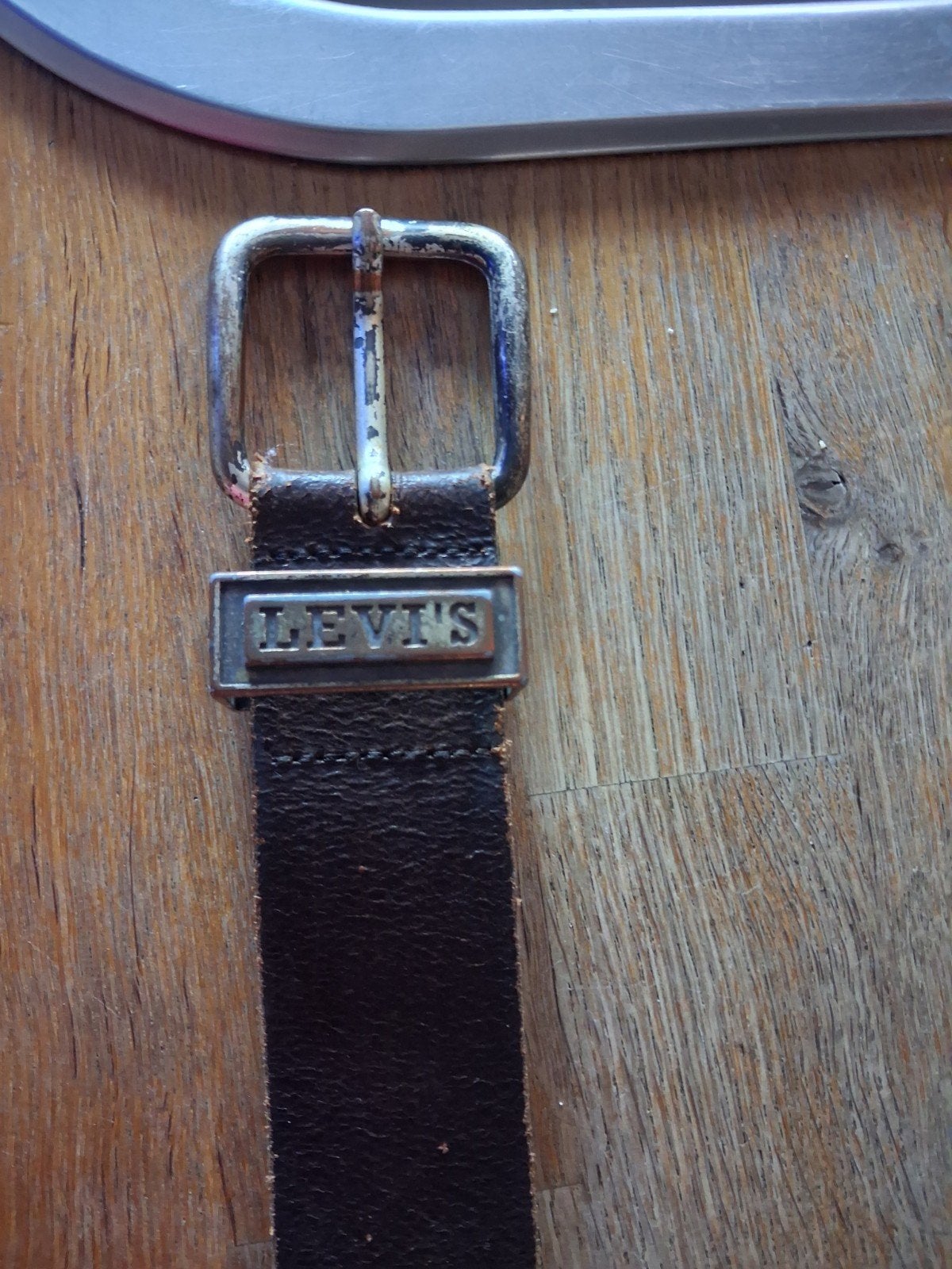 Ceinture en cuir Levi's, Levi's, Cuir véritable, Brun, Enlèvement