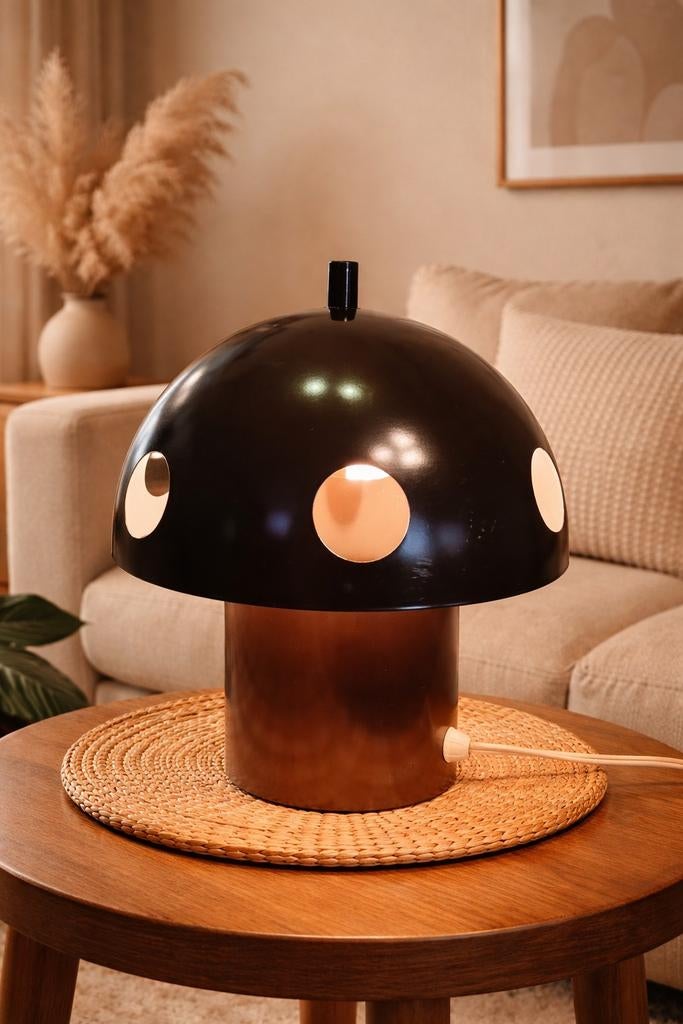 Vintage Mushroom lamp 70s, Vintage, Ophalen of Verzenden, Zo goed als nieuw, Metaal