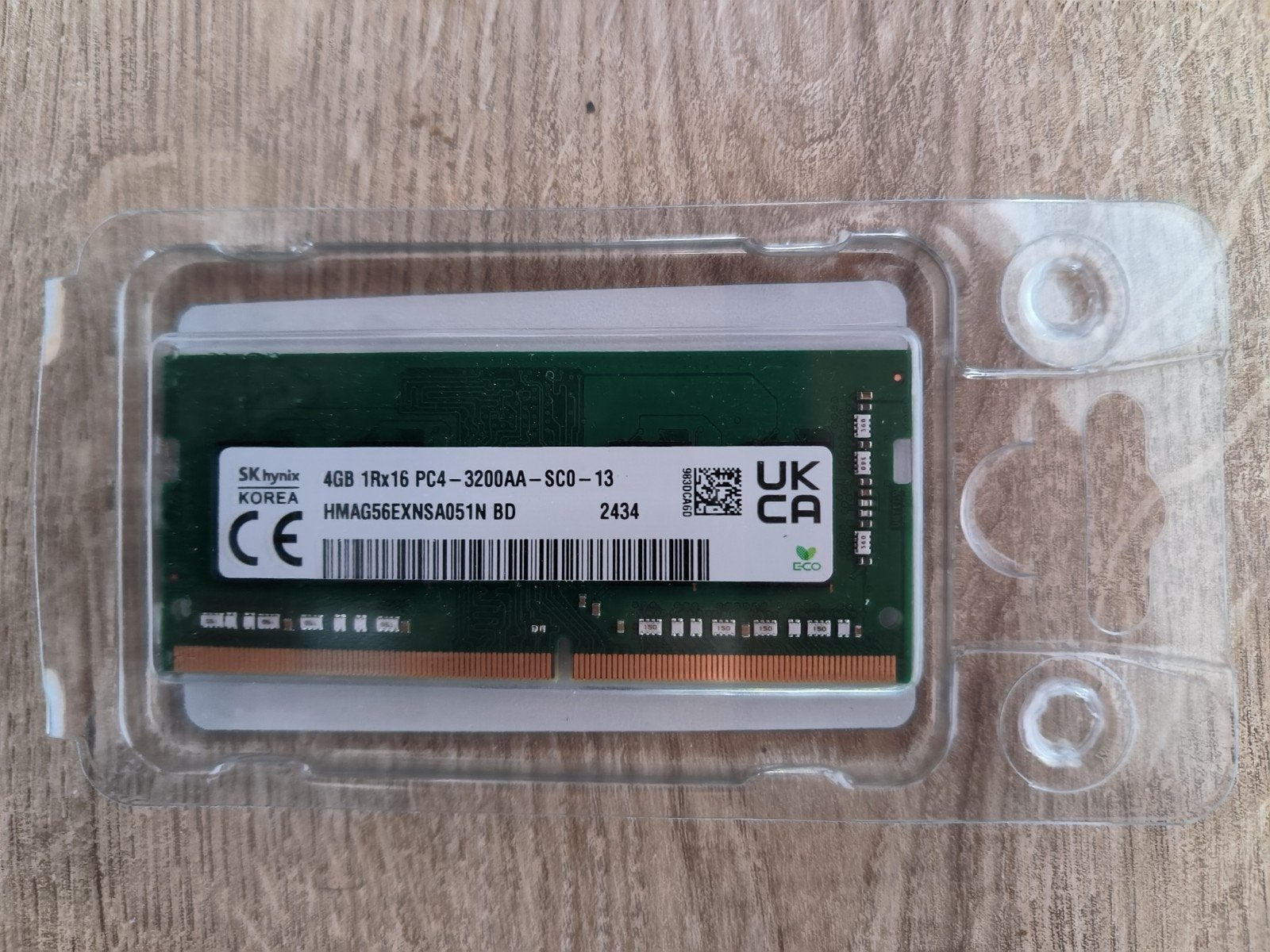 4gb ddr4-3200 sodimm hynix ram, Computers en Software, RAM geheugen, DDR4, Nieuw, Ophalen of Verzenden, Laptop