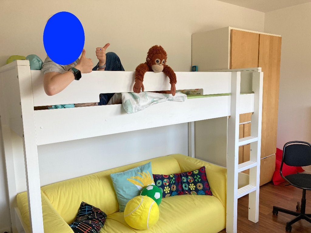 Hoogslaper Bopita, Huis en Inrichting, Slaapkamer | Stapelbedden en Hoogslapers, Ophalen, Gebruikt, Eenpersoons, Minder dan 160 cm