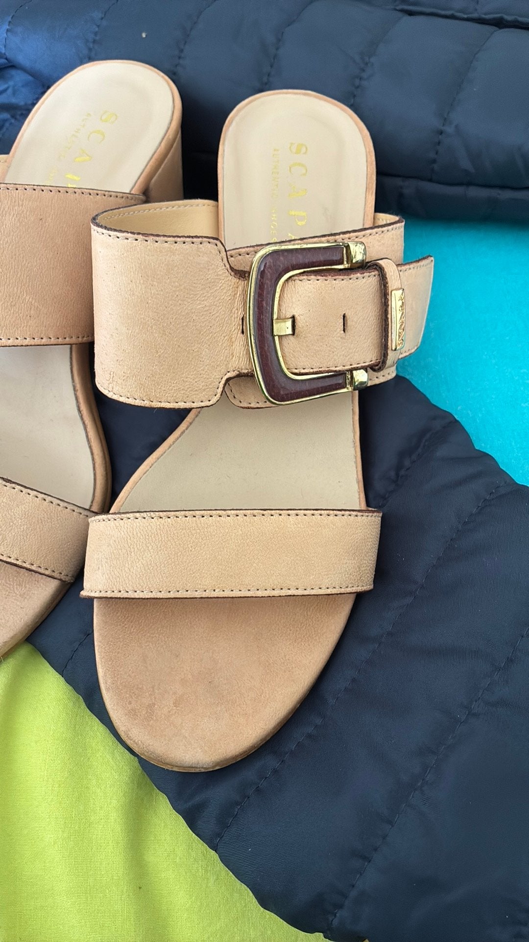 Slippers in leder, Ophalen, Zo goed als nieuw, Slippers