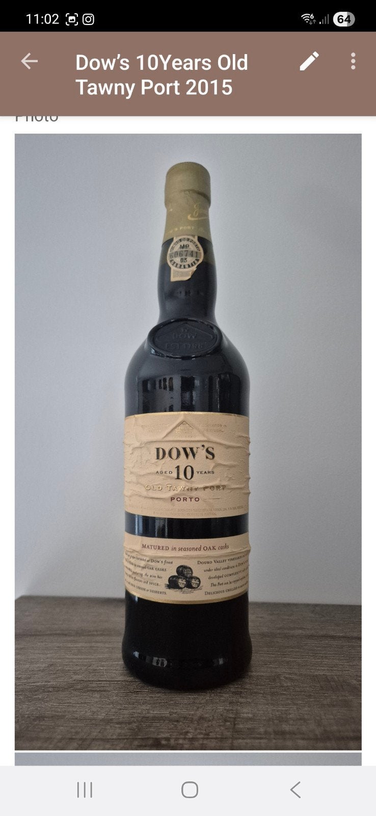 Dow’s 10 Porto 2015, Enlèvement ou Envoi, Porto