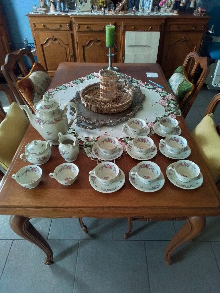 Bavaria Mitterteich porseleinen koffieset 6 persoons, Antiek en Kunst, Antiek | Servies compleet, Ophalen