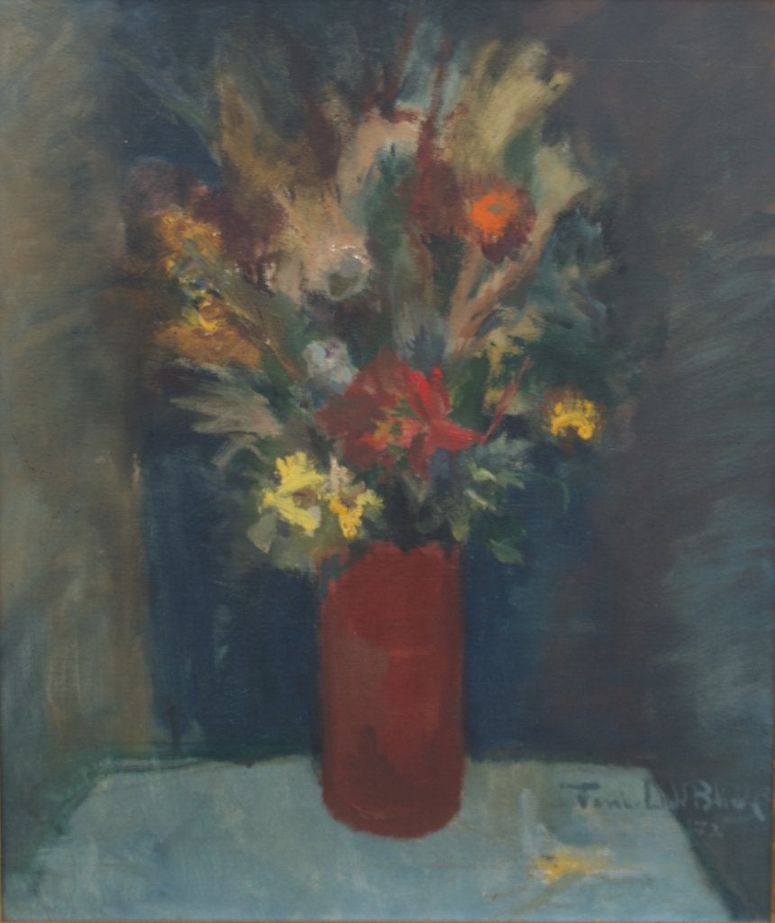 Tony-Luc Blickx (1926-2000): Bloemenstilleven (O/D, 64x74cm), Enlèvement ou Envoi