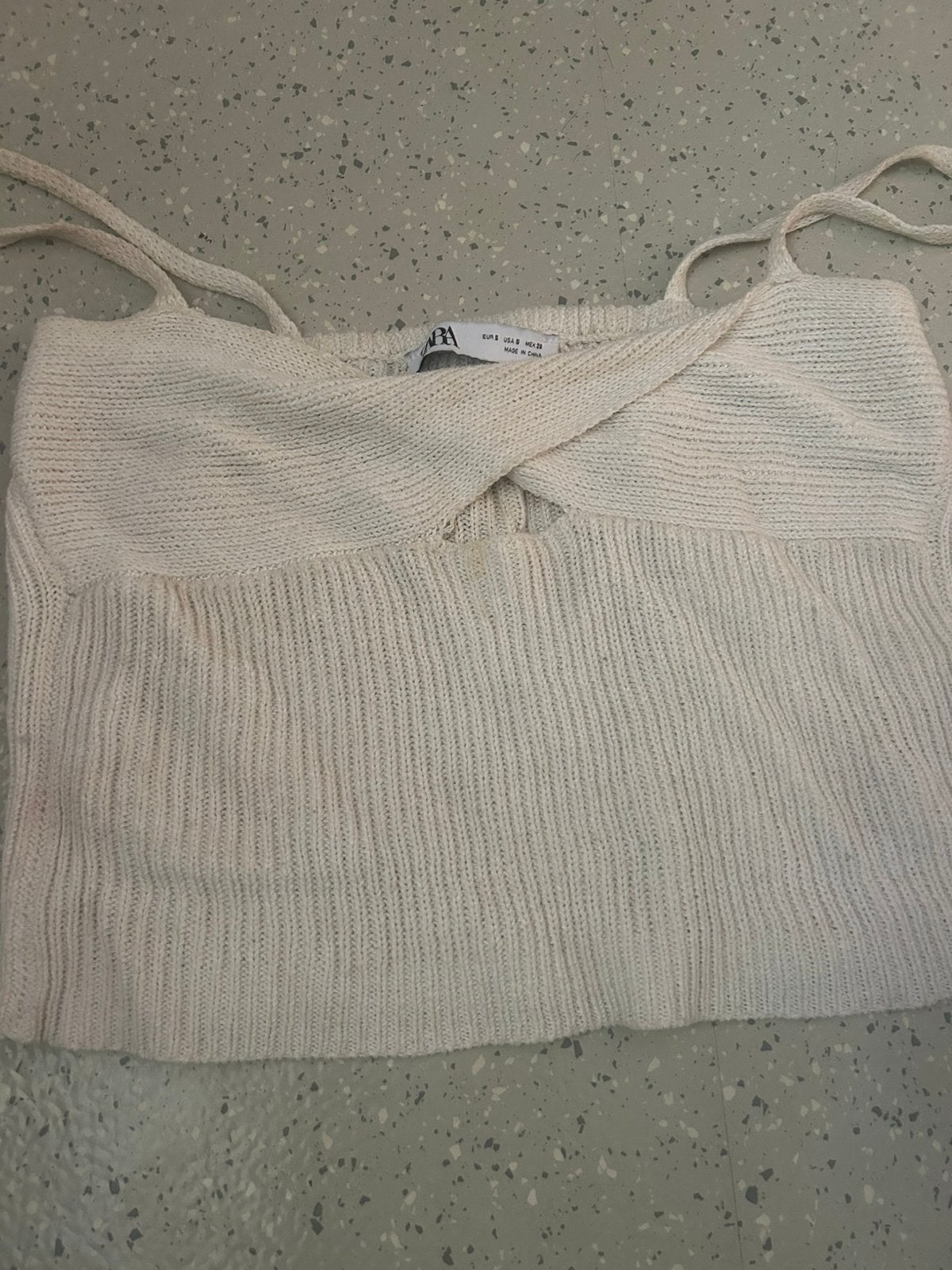 witte topj, Kleding | Dames, Topjes, Verzenden, Wit, Zo goed als nieuw, Maat 36 (S)