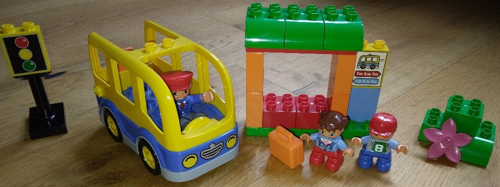 School Bus - Duplo #10528 (2014), Kinderen en Baby's, Ophalen, Gebruikt, Duplo, Complete set