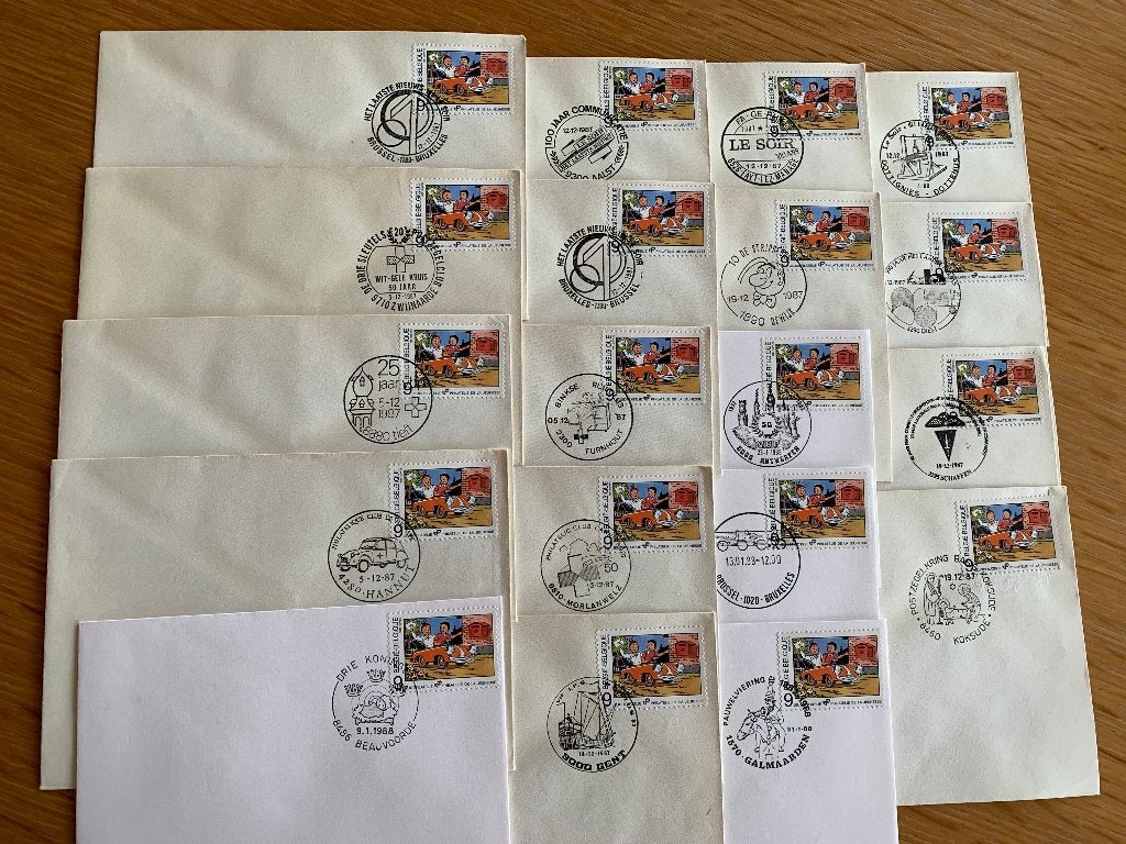 Postzegels - Eerste dag afstempelingen, Postzegels en Munten, Ophalen of Verzenden, Onbeschreven