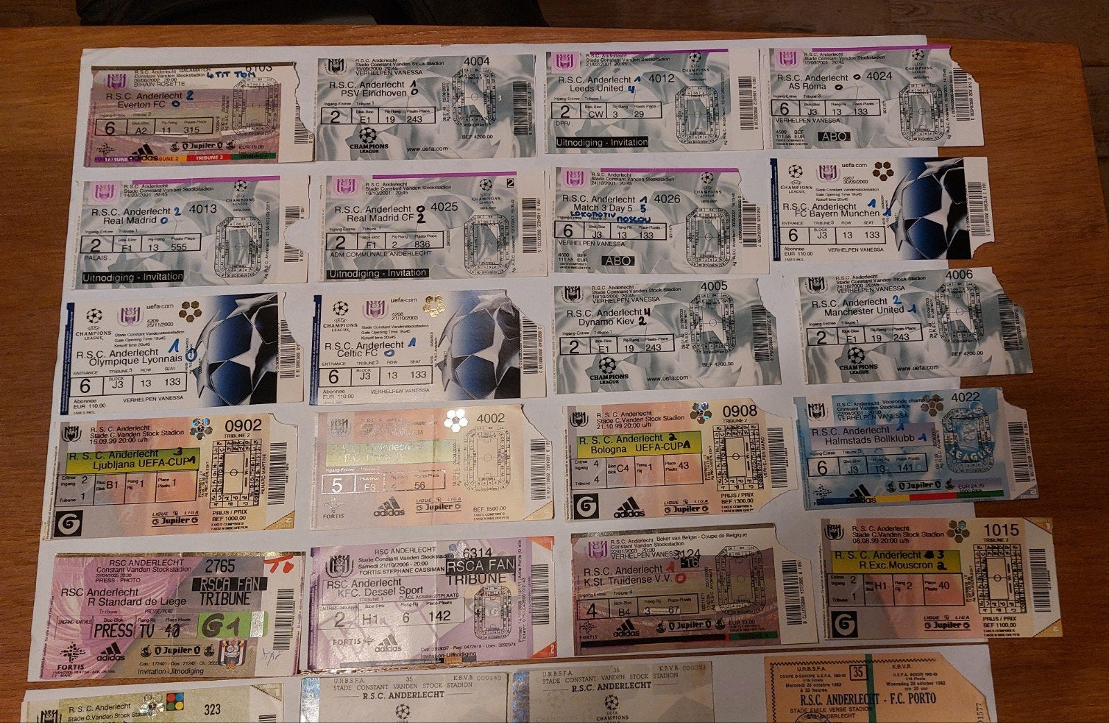 de l'annonce :

Lot de 35+ Tickets Historiques RSC Anderlech, Enlèvement ou Envoi, Comme neuf, Autres types