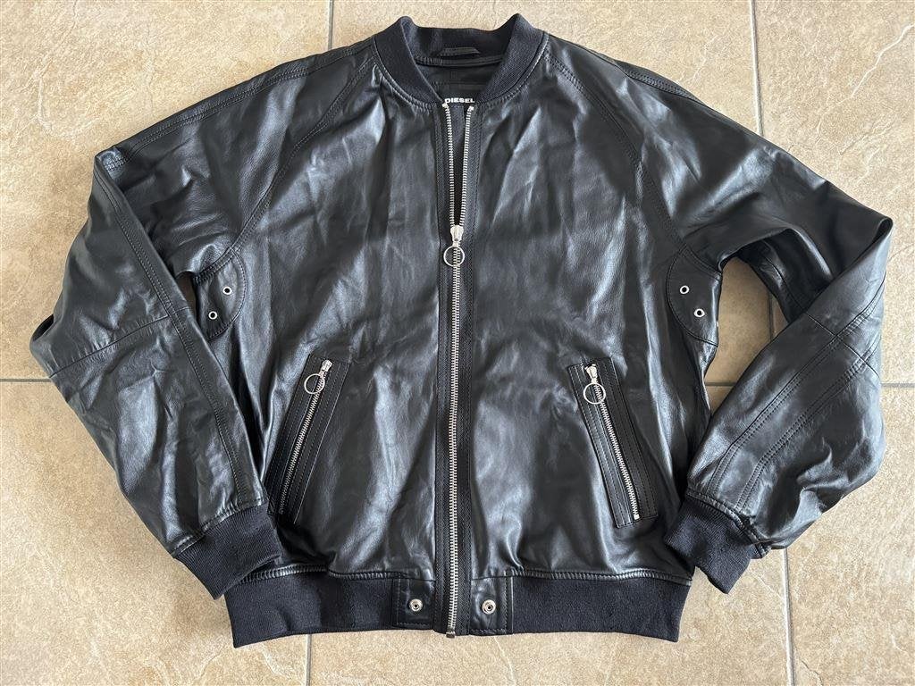 Diesel schapen leer jack - jas jacket maat XL, Kleding | Heren, Ophalen of Verzenden, Zo goed als nieuw, Maat 56/58 (XL)