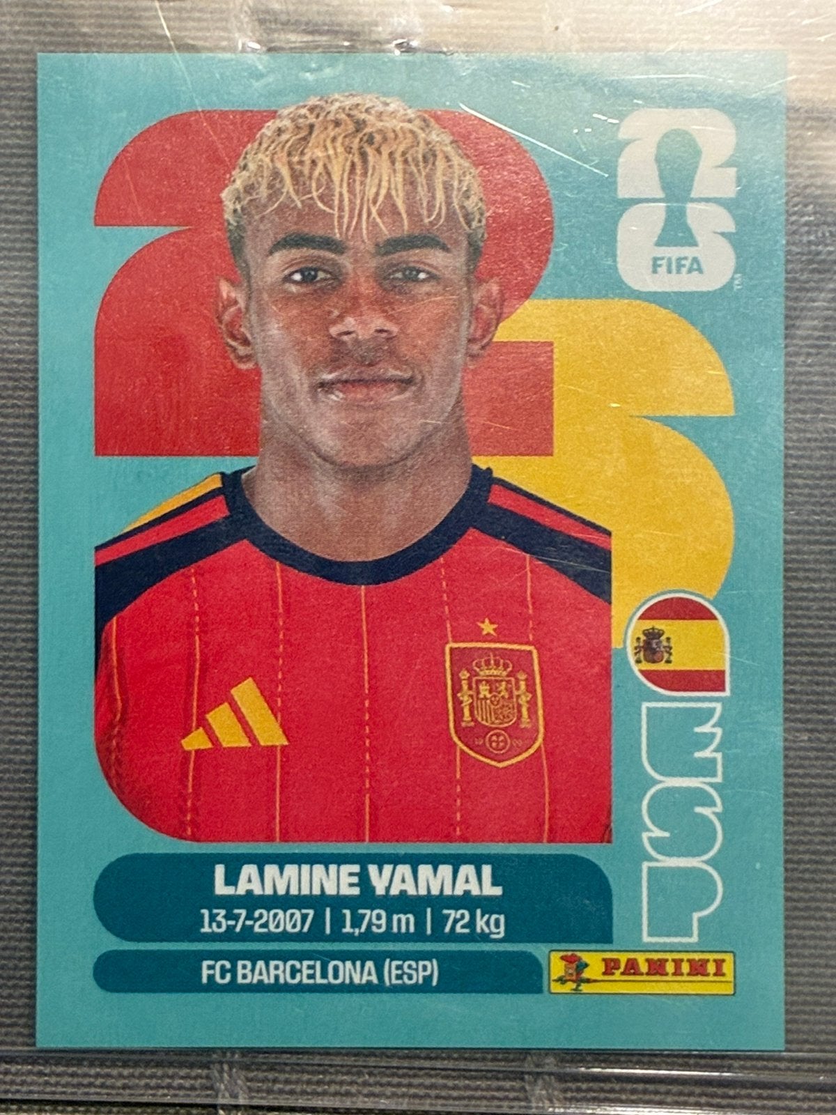 Panini WK2016 sticker Lamine Yamal, Ophalen of Verzenden, Zo goed als nieuw, Sticker