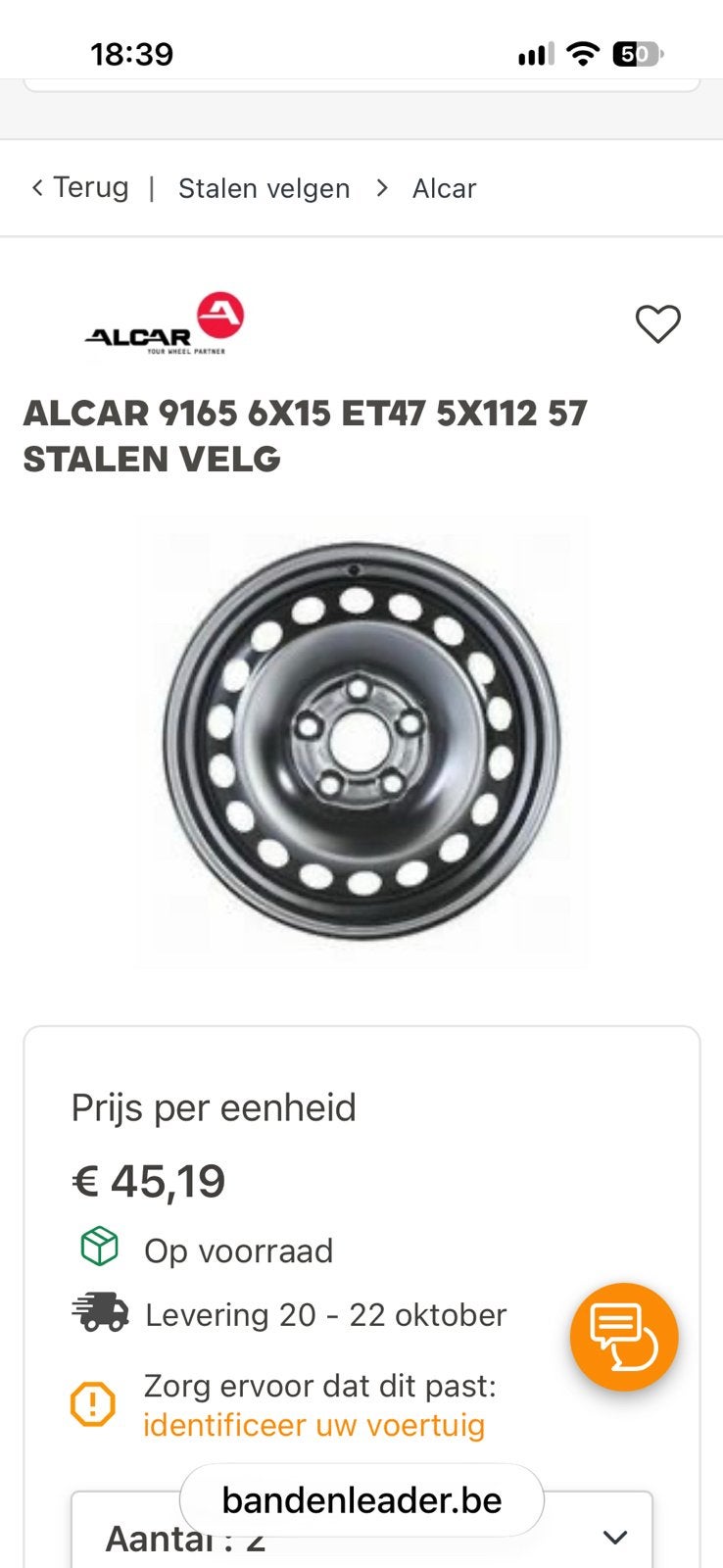 4 jantes toles alcar:15 vw sans pneus 5.112, Enlèvement, Pneu(s)