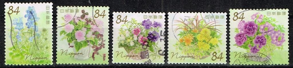 Timbres japonais - K 3768 - bouquets de fleurs, Timbres & Monnaies, Timbres | Asie, Envoi, Affranchi, Asie orientale