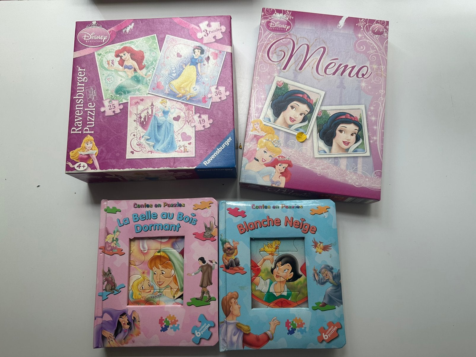 Memory + Puzzle + Livres puzzle theme Princesse, Enlèvement, Utilisé