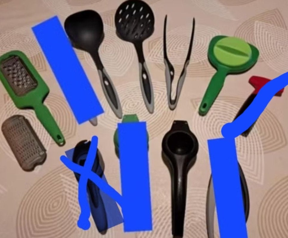 Keukenhulpjes Tupperware, Huis en Inrichting, Keuken | Tupperware, Zo goed als nieuw, Overige typen, Blauw, Ophalen