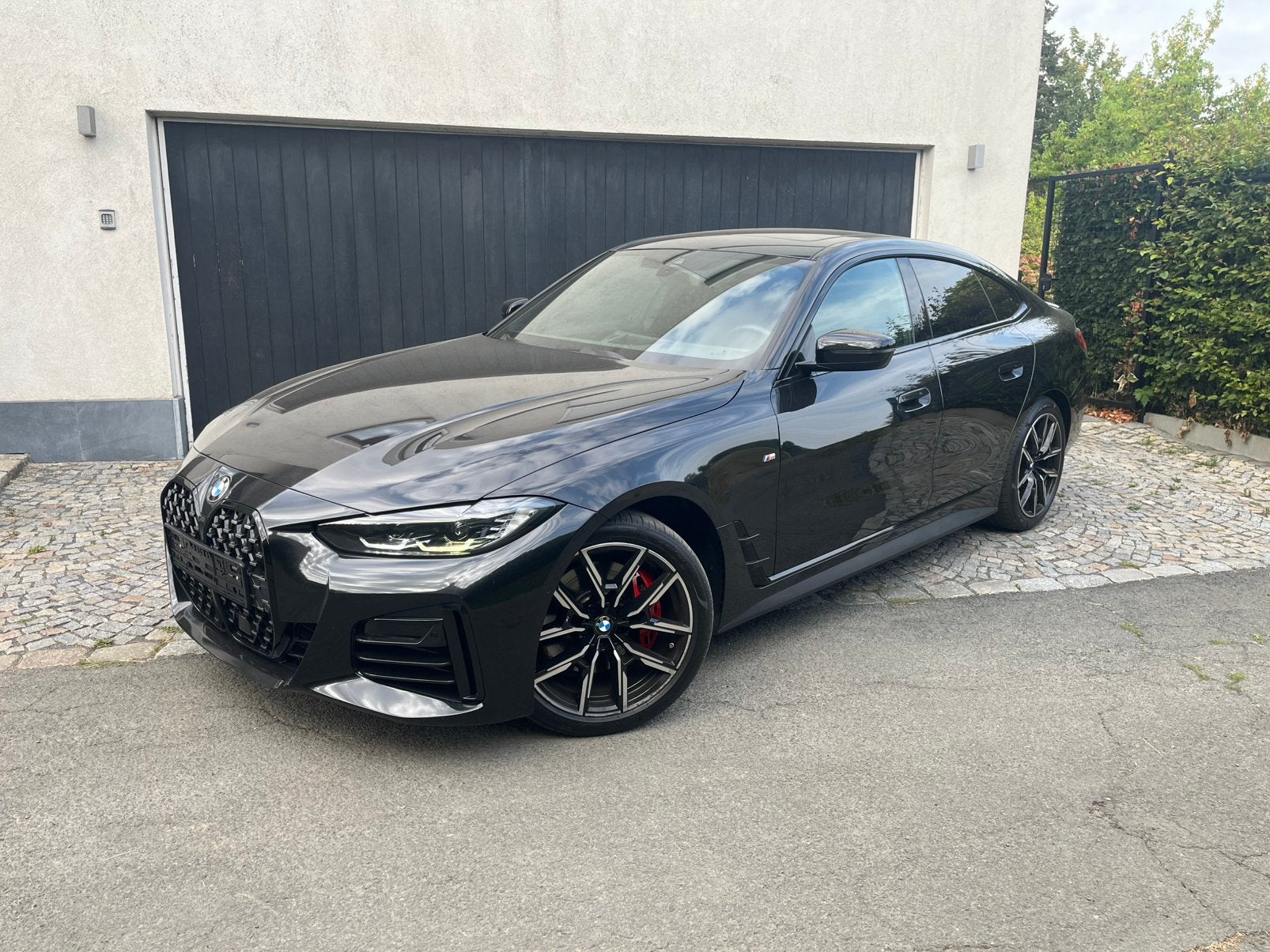 BMW 4 serie 420i G26, Auto's, Automaat, Zwart, Bedrijf, Berline