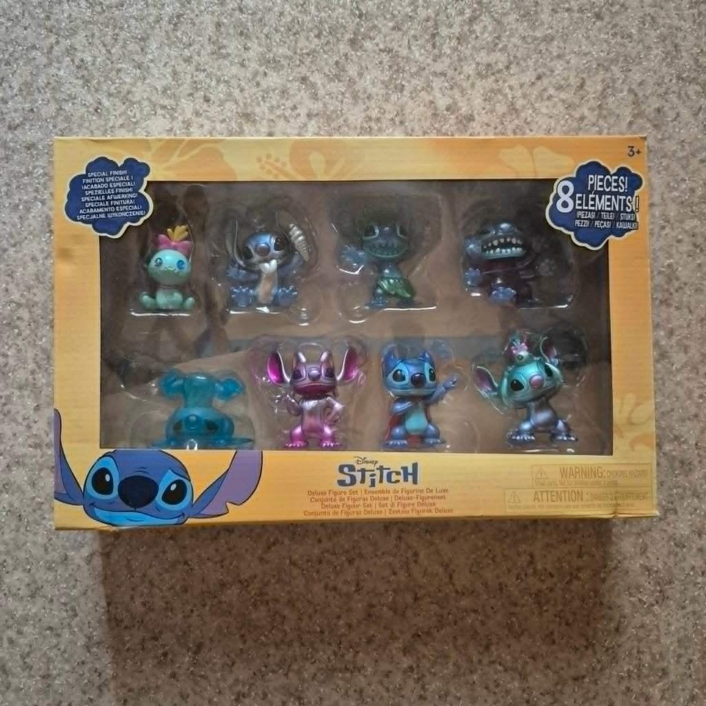 Pack deluxe 8 figurines Disney Stitch, Enlèvement, Neuf