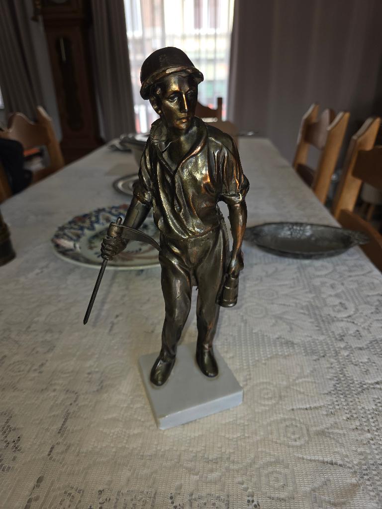 Mineur en bronze, Antiquités & Art, Antiquités | Bronze & Cuivre, Enlèvement, Bronze