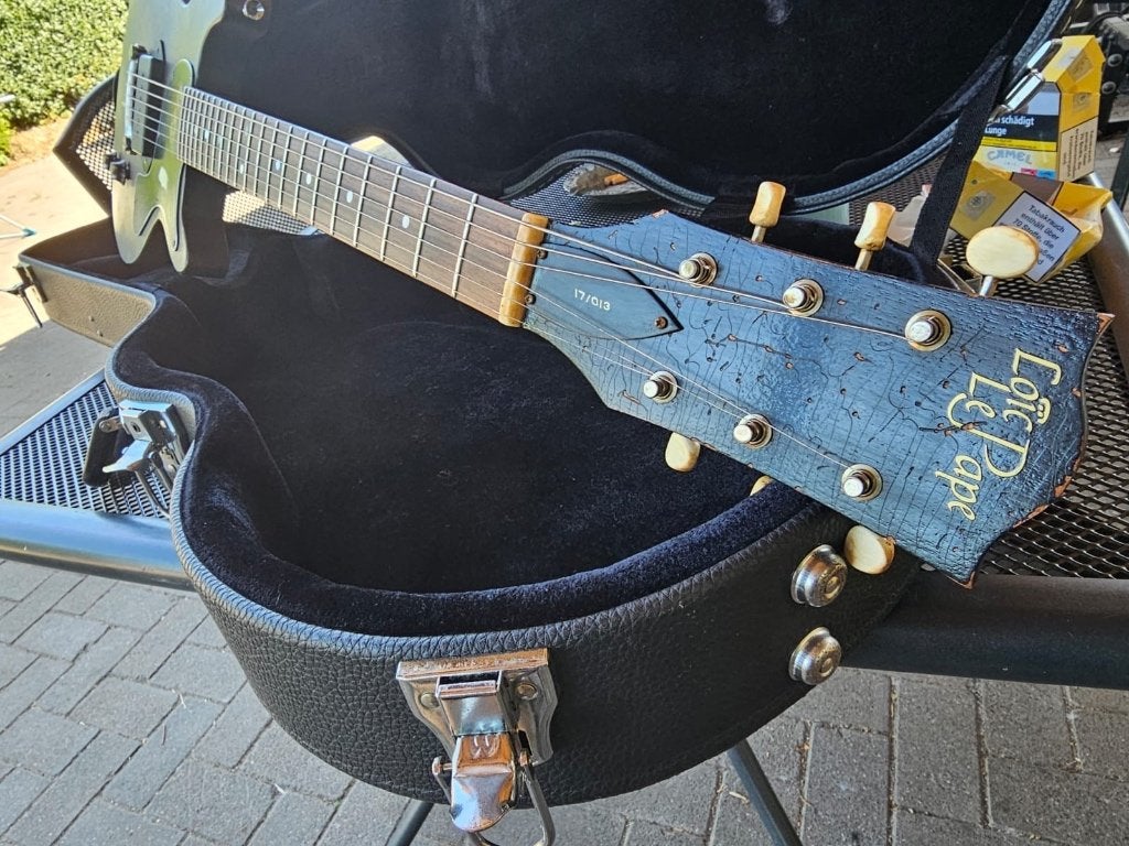 Loic le pape steel junior Johnny Thunders Tribute, Muziek en Instrumenten, Ophalen, Zo goed als nieuw, Hollow body, Overige merken