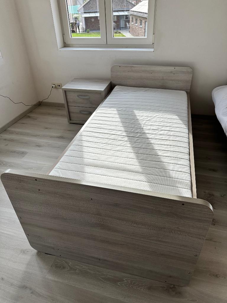 Meegroeikamer van babybed tot 1-persoonsbed, Maison & Meubles, Enlèvement, Comme neuf, Une personne, Landelijk