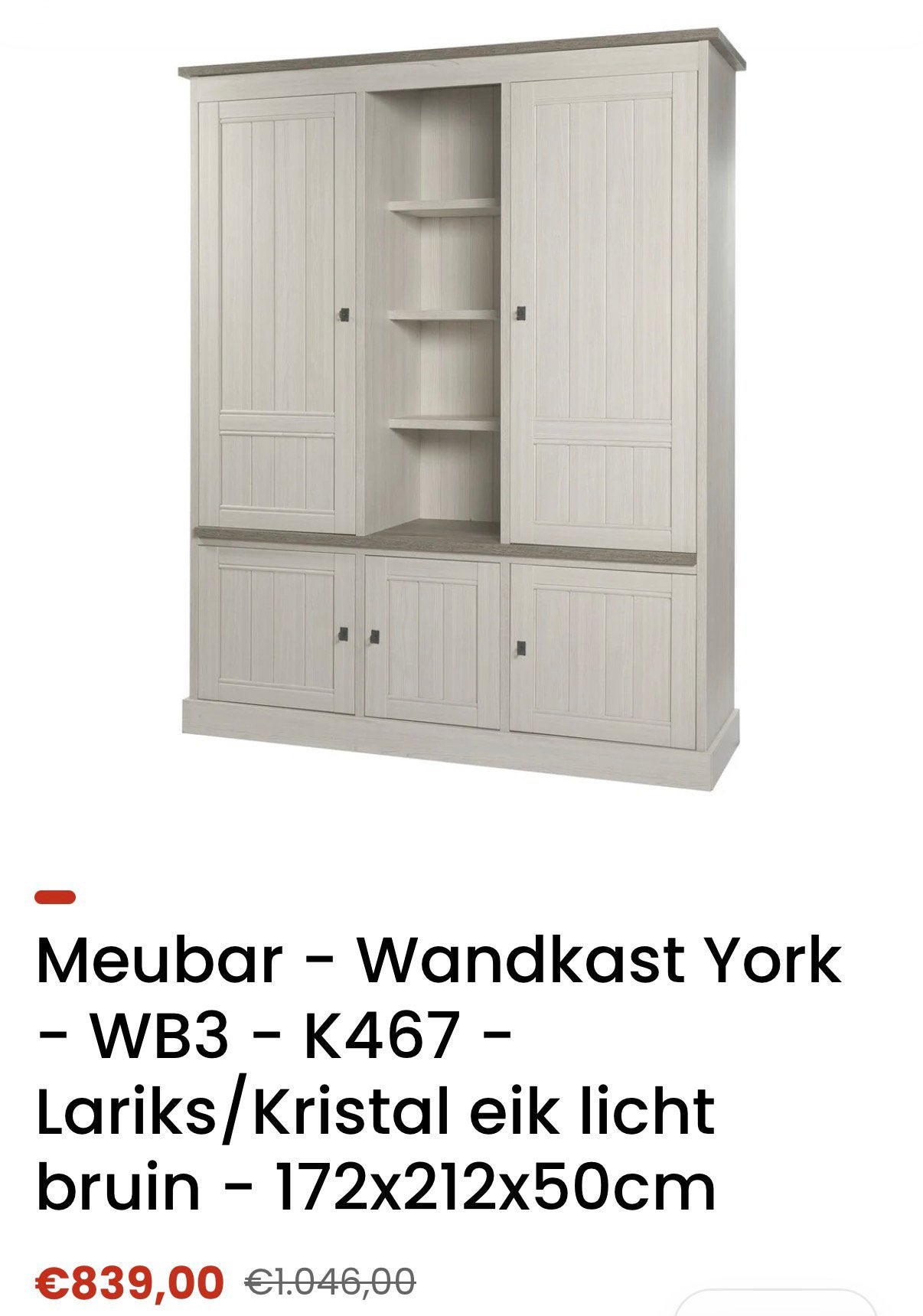 Tv kast, wandkast en kolomkast York, Ophalen, Zo goed als nieuw