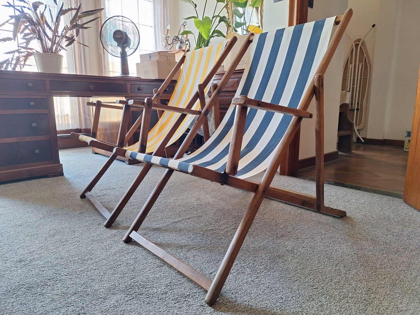 Chaises de plage vintage en bois, Enlèvement