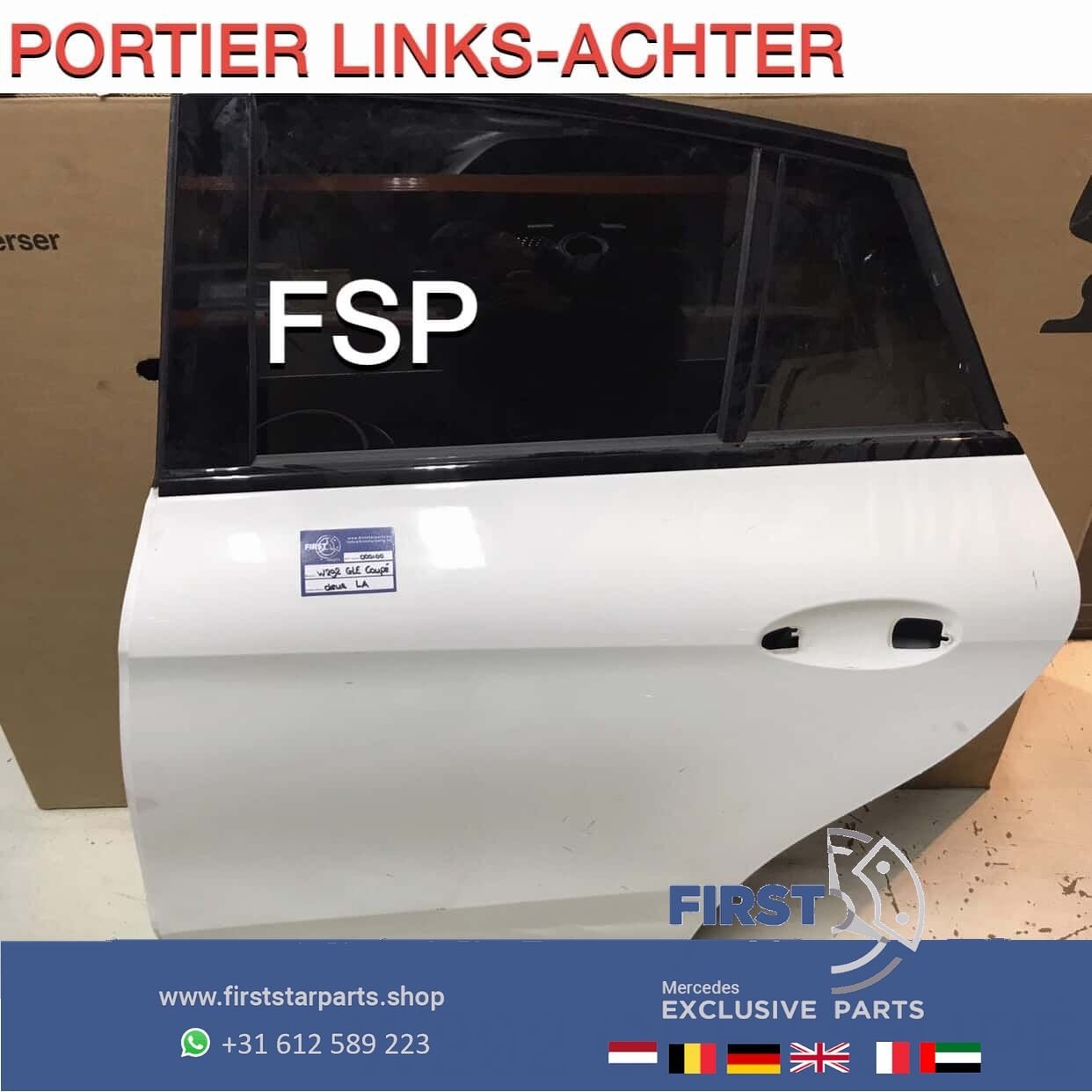 W292 C292 GLE COUPÉ DEUR PORTIER Mercedes 2015-2019 COMPLEET, Arrière, Utilisé, Porte, -