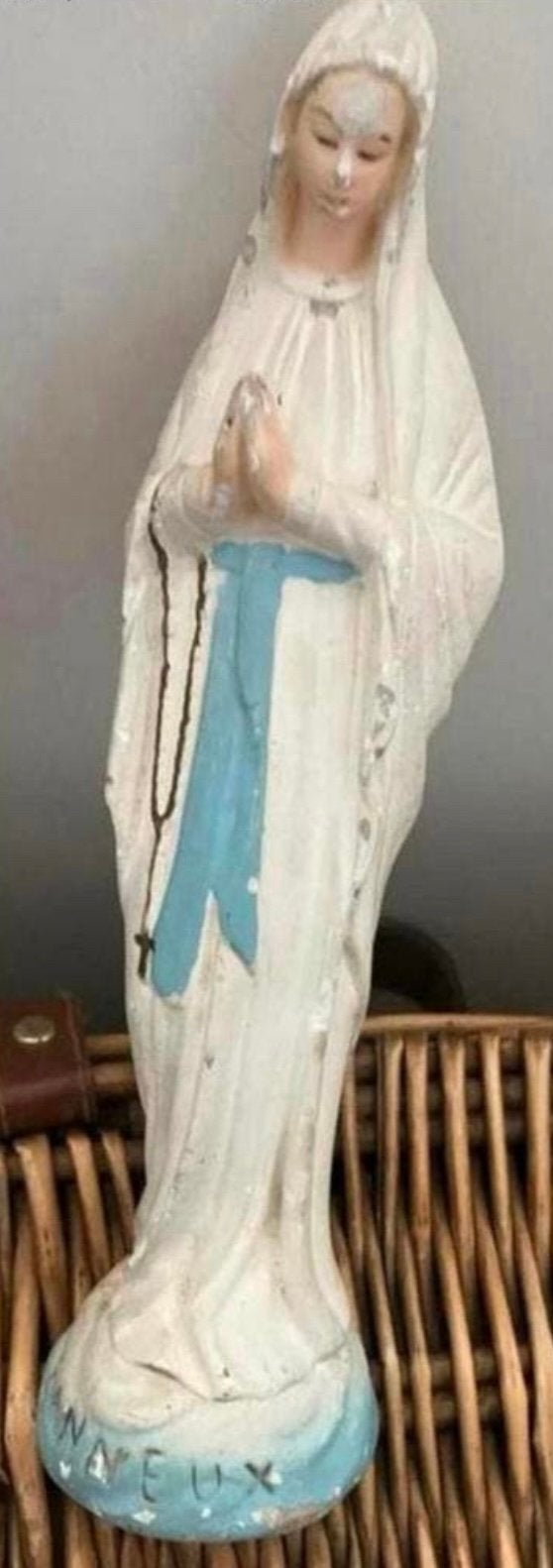 LOURDES MARIA,MOOI ANTIEK BEELD, Ophalen of Verzenden