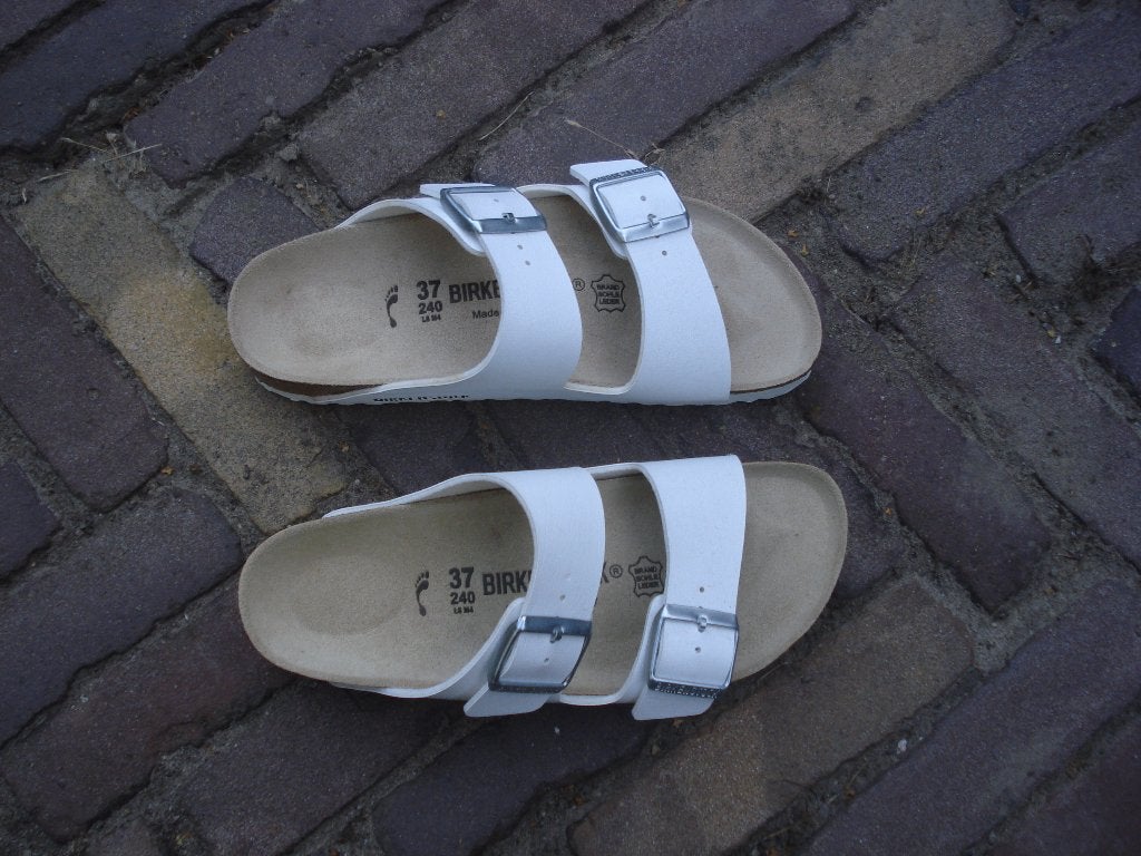 Birkenstock Arizona wit, nieuw 37 Nu gratis verzending post, Slippers, Verzenden, Wit, Nieuw
