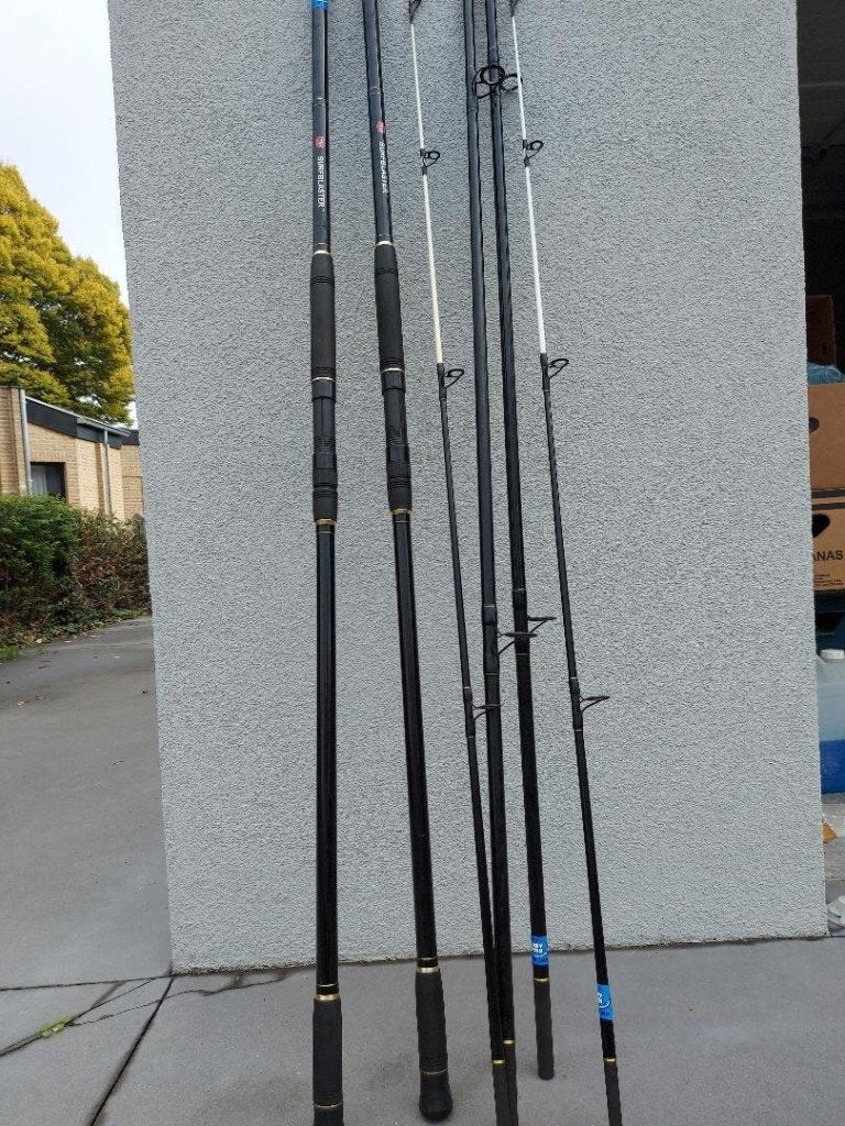 Vissersgerief in 1 lot te kopen, Watersport en Boten, Hengelsport | Zeevissen, Ophalen, Gebruikt, Complete set