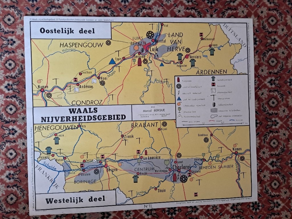 oude schoolplaat aardrijkskunde, Enlèvement