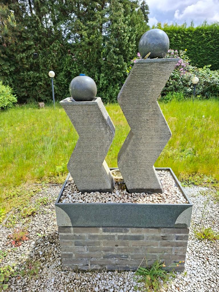 Terras fontein in graniet/arduin, Tuin en Terras, Ophalen, Graniet, Fontein