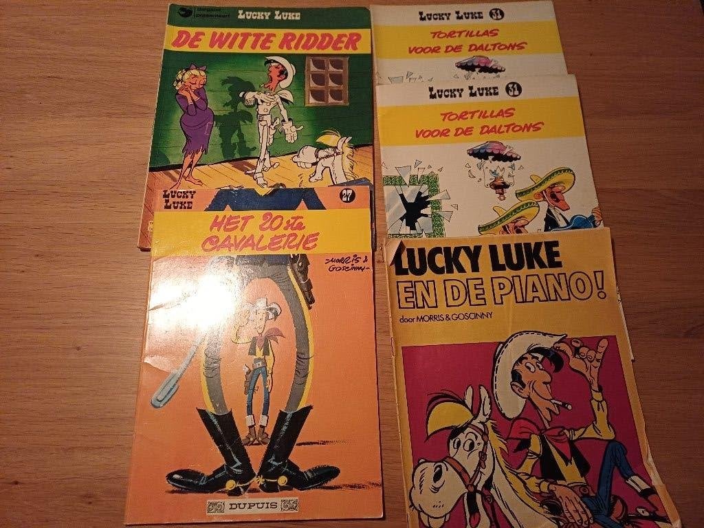 Lucky Luke, Morris & Goscinny,, Meerdere stripboeken, Ophalen, Gelezen