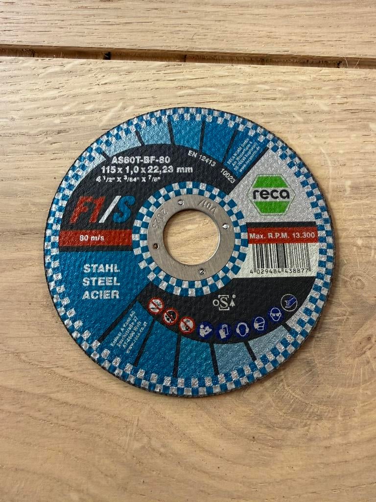 Slijpschijven reci 115mm, Doe-het-zelf en Bouw, Ophalen, Zo goed als nieuw