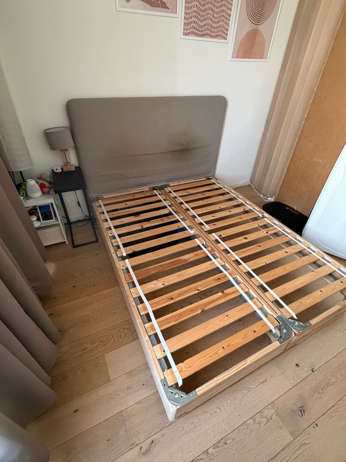 Lit ikea 160x200  A donner, Maison & Meubles, Enlèvement, Comme neuf, Sommier