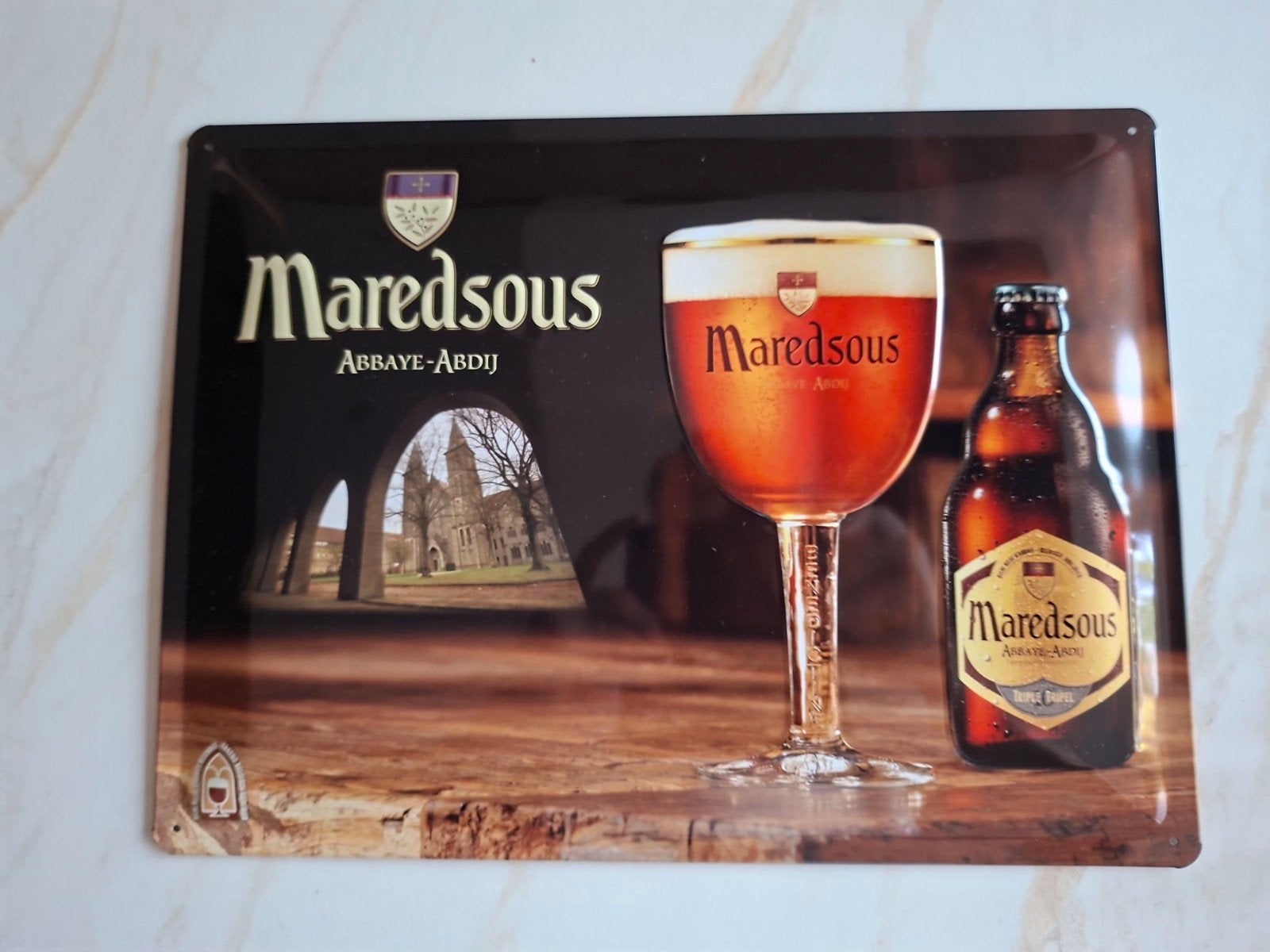 Plaque pub maredsous neuve, Enlèvement ou Envoi