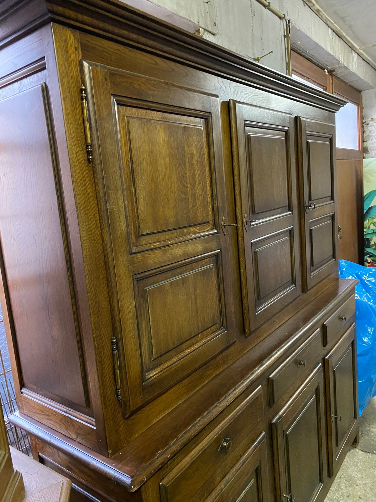 Buffet en chêne massif, Maison & Meubles, Armoires | Buffets, Enlèvement, Utilisé, Chêne