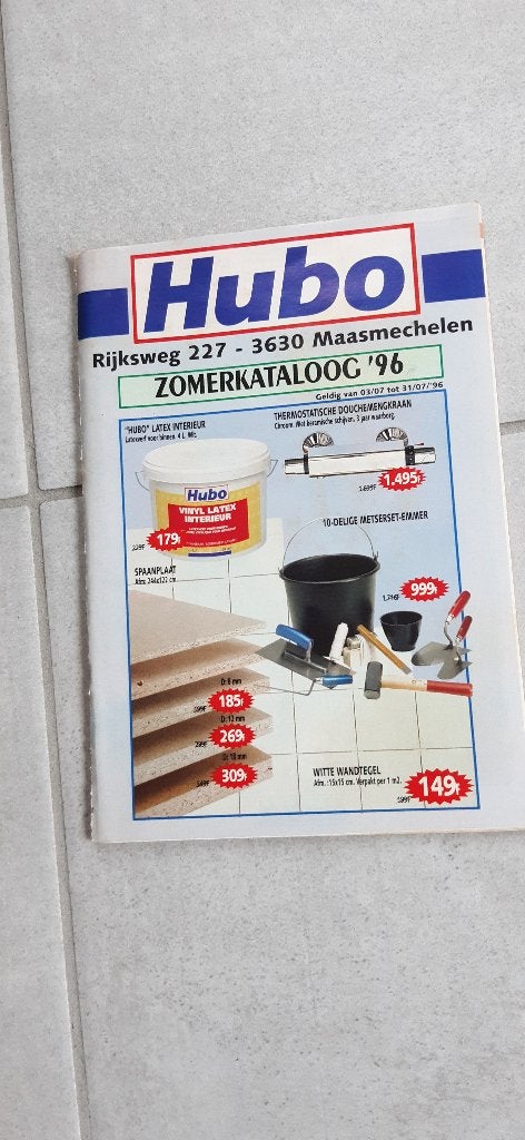 catalogus Hubo 1996 zomer kataloog gereedschap maaiers enz, Boeken, Ophalen of Verzenden, Zo goed als nieuw, Catalogus, HUBO