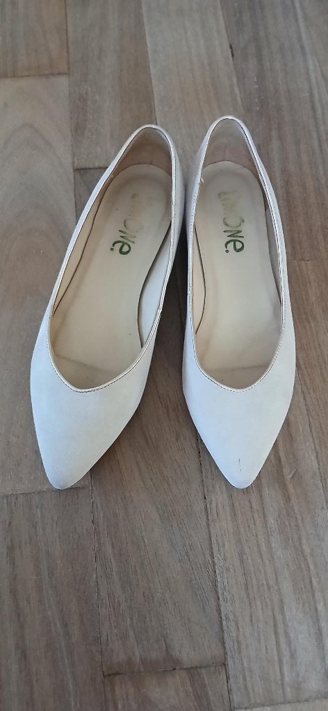 damesschoenen maat 38/39 - lederen ballerina's Limone, Vêtements | Femmes, Chaussures, Beige, Comme neuf, Enlèvement, Limone