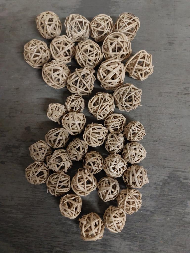Boules de rotin beige, Enlèvement ou Envoi