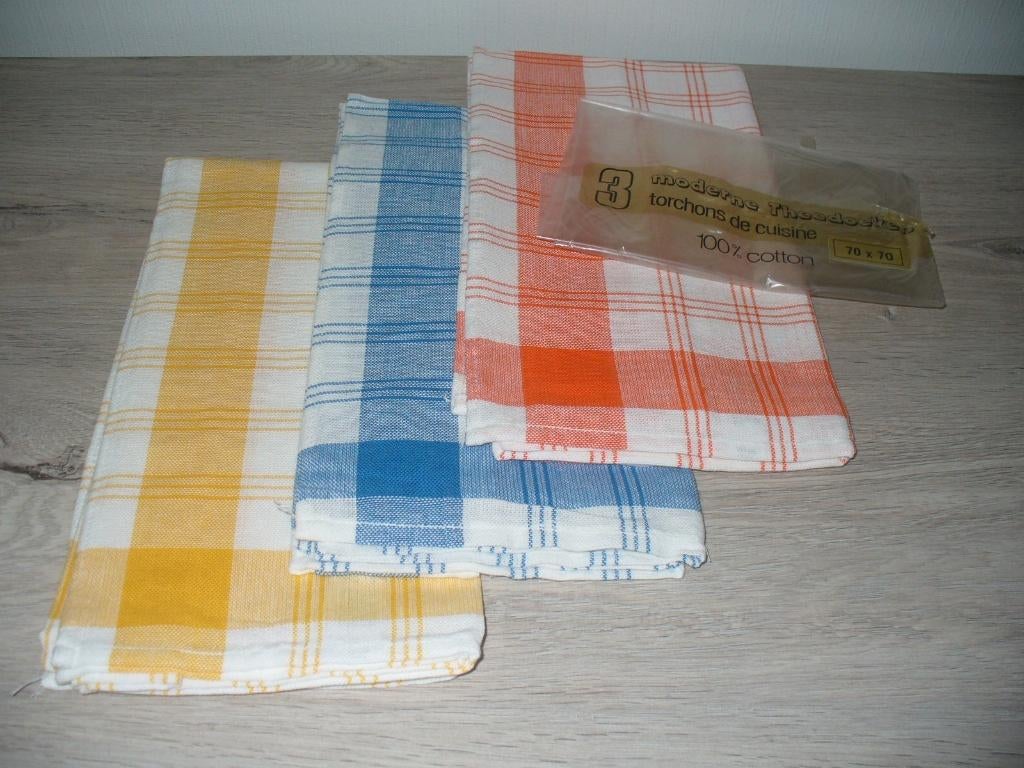 Nieuw! 3 theedoeken Santens, Ophalen of Verzenden, Nieuw, Theedoek of Handdoek