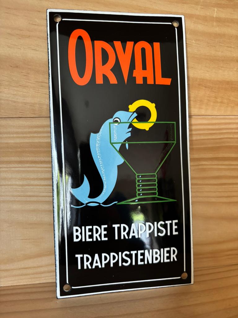 Plaque émaillée Orval, Collections, Enlèvement ou Envoi, Comme neuf