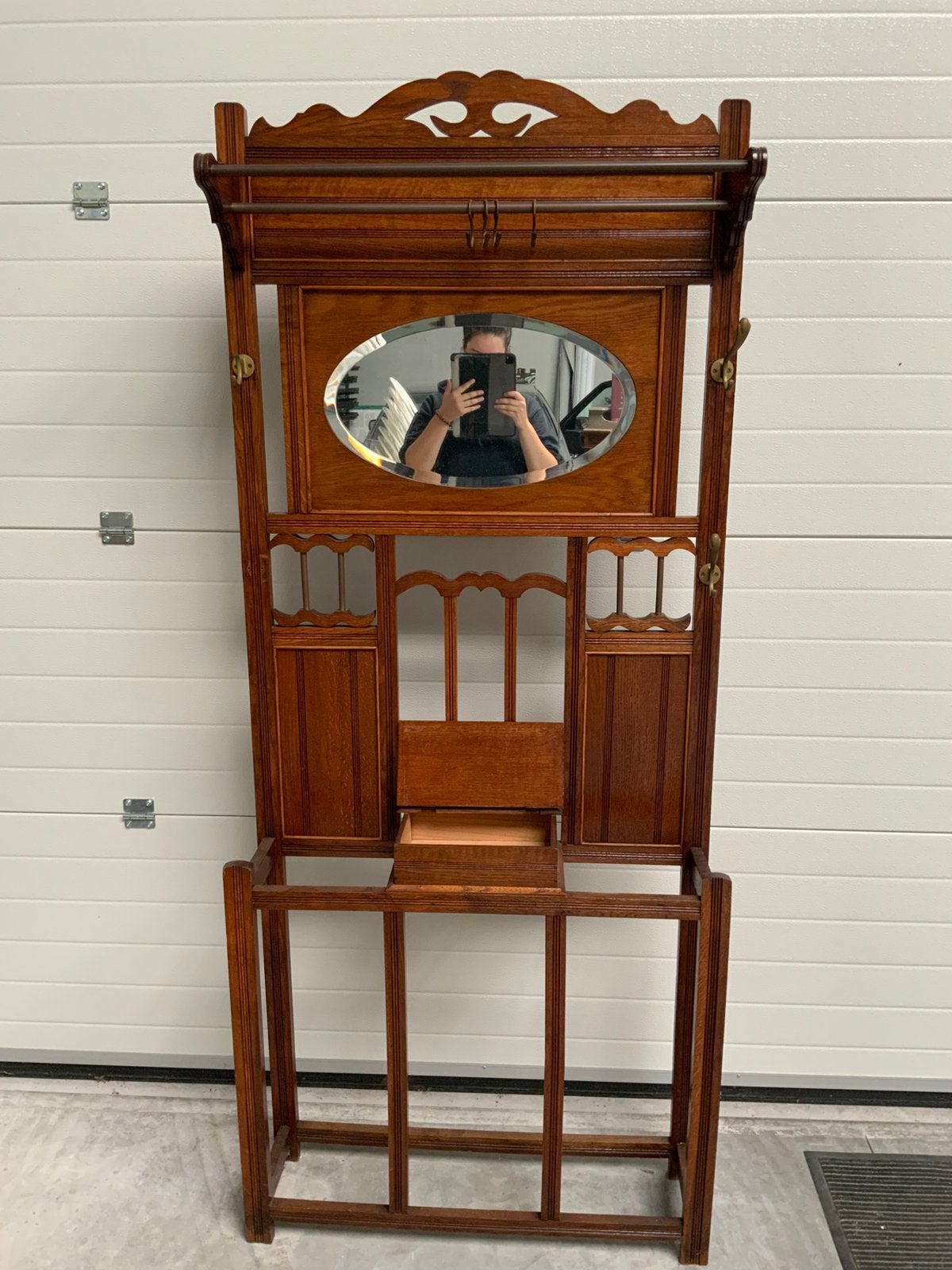 Serre-tête/porte-vêtements ancien, Comme neuf, Enlèvement, 200 cm ou plus, Bois