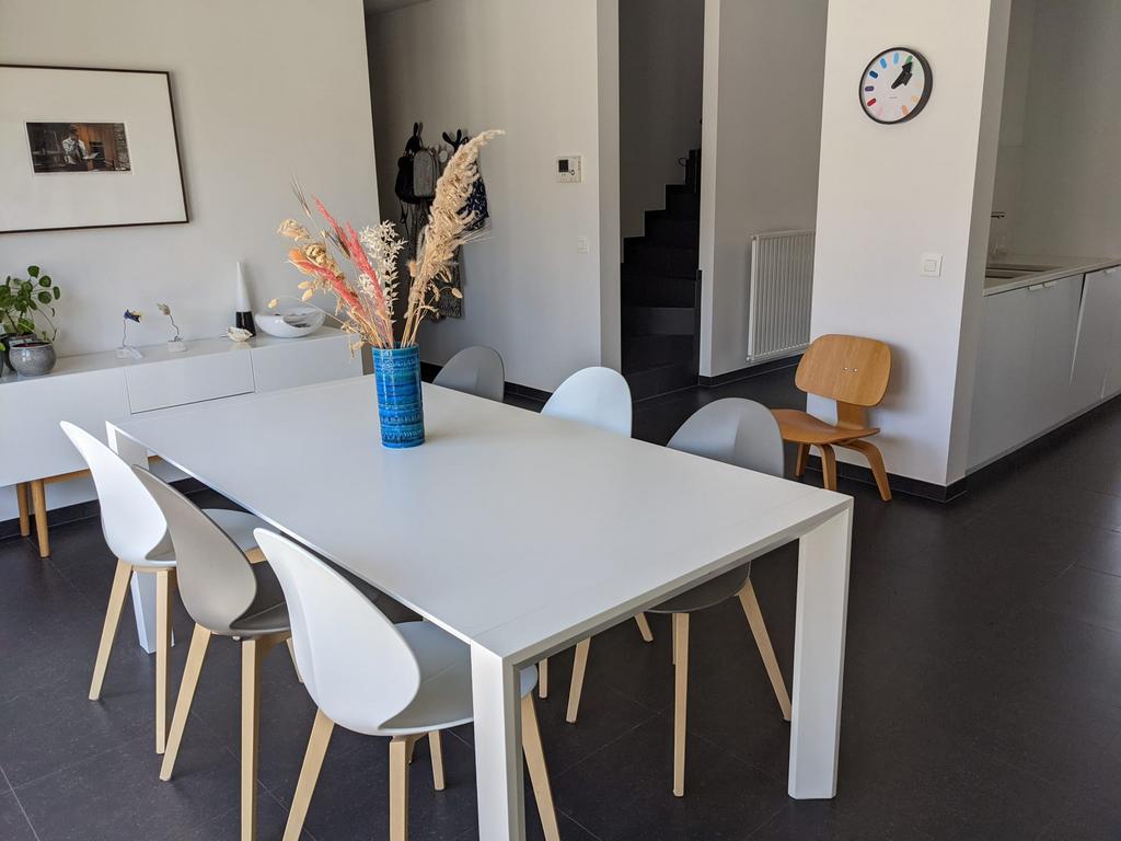 Calligaris 6 stoelen (3 wit 3 grijs), Maison & Meubles, Tabourets de bar, Enlèvement, Comme neuf