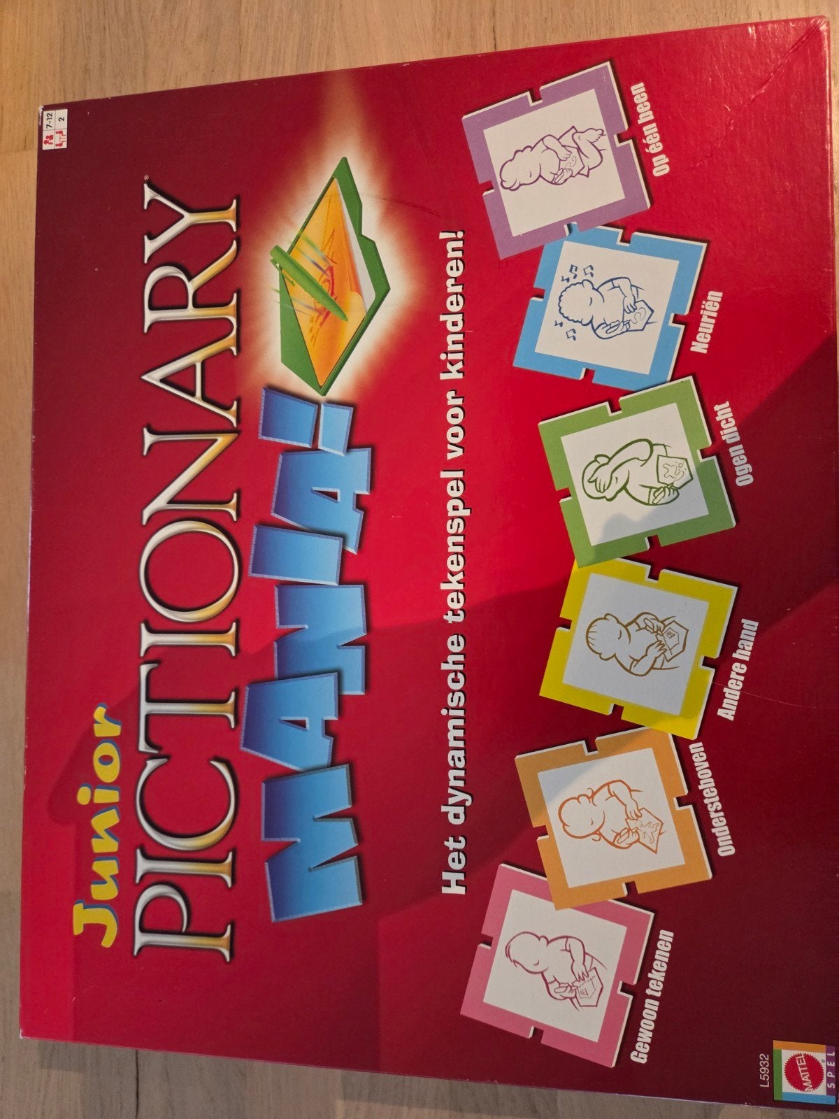 Pictionary junior, Een of twee spelers, Ophalen, Gebruikt, Mattel
