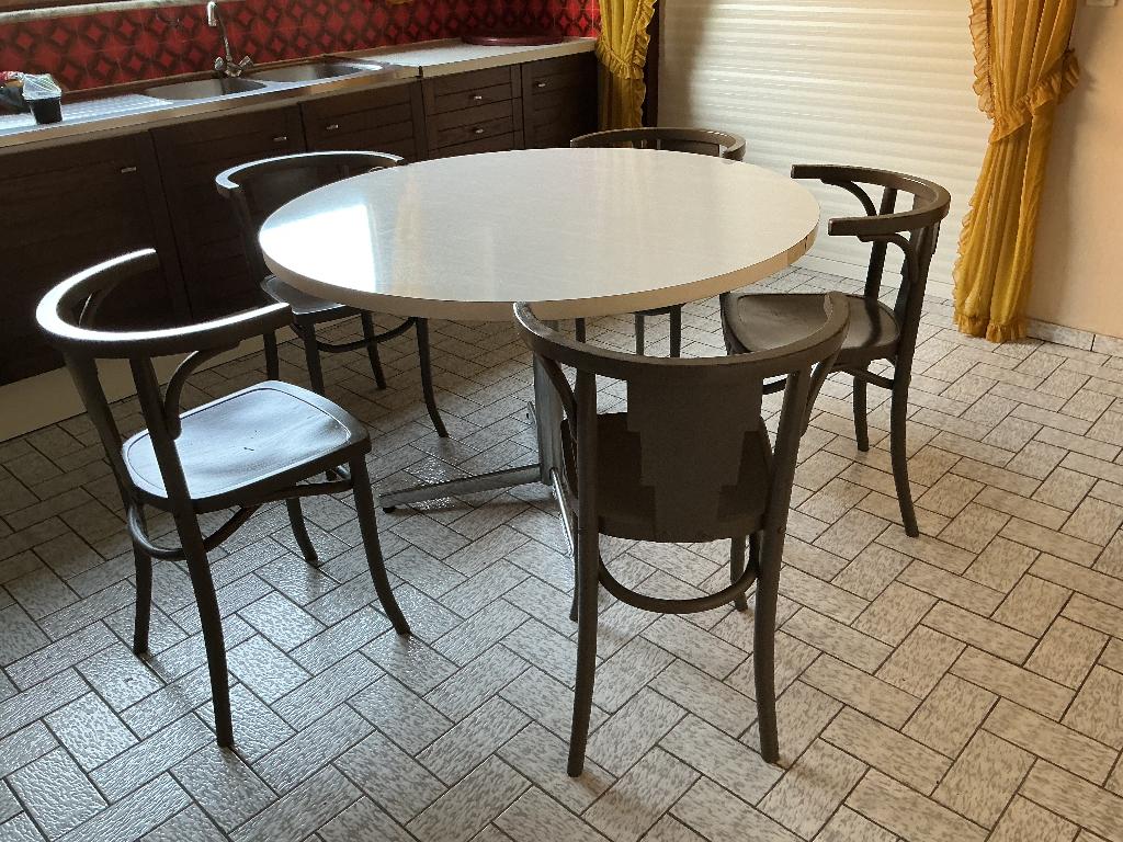 Keukentafel, Huis en Inrichting, Tafels | Eettafels, Ophalen, Overige materialen, Gebruikt, Rond