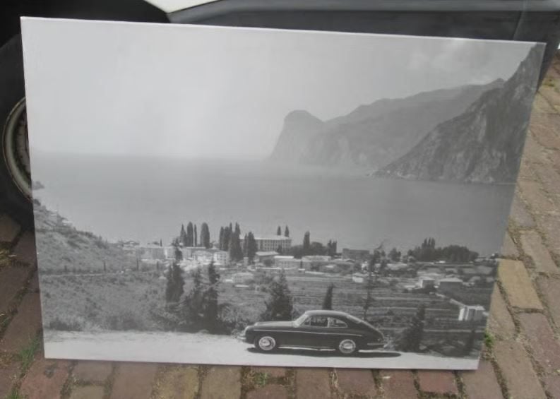 Prachtige oude Zwart-Wit Foto's op doek - 101x76, Ophalen of Verzenden, Zo goed als nieuw, Foto of Poster