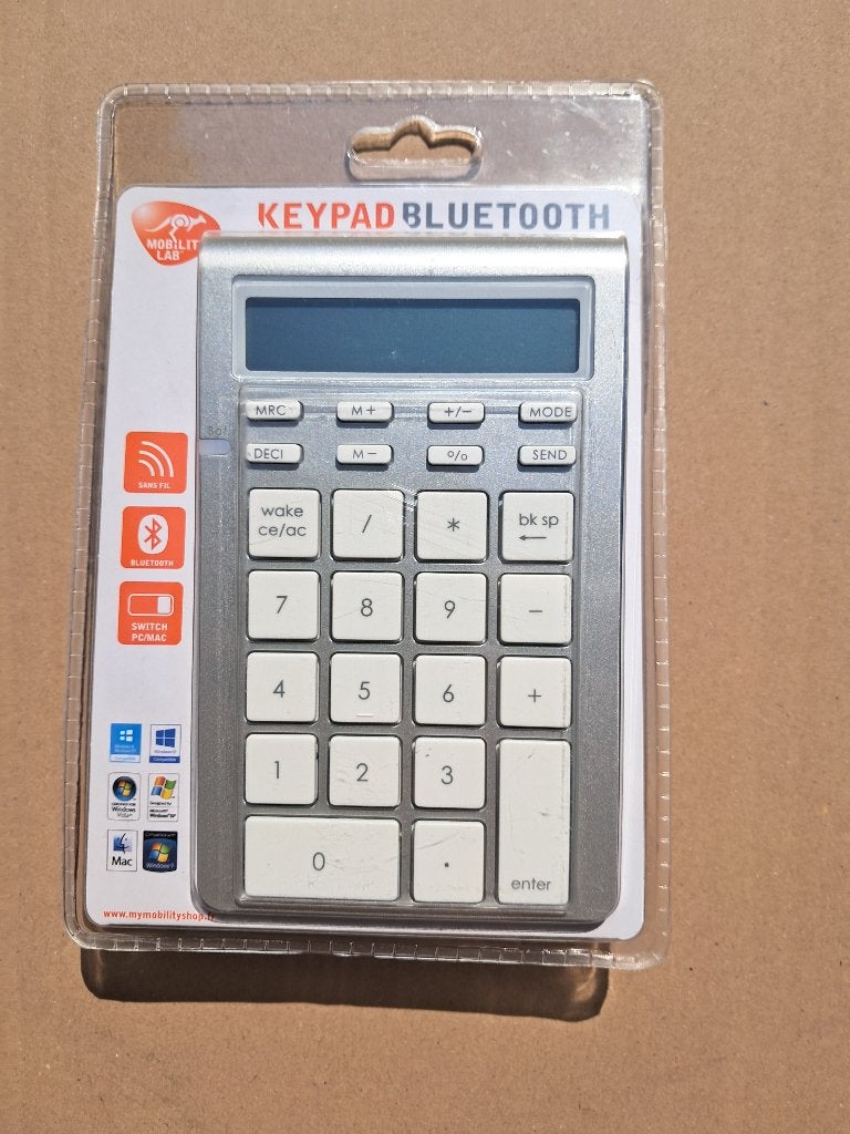 KEYPAD BLUETOOTH, Computers en Software, Toetsenborden, Ophalen, Nieuw, Numeriek, Draadloos